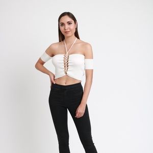 JAYLA WHITE CROP TOP